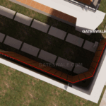 Corner sliding gate details