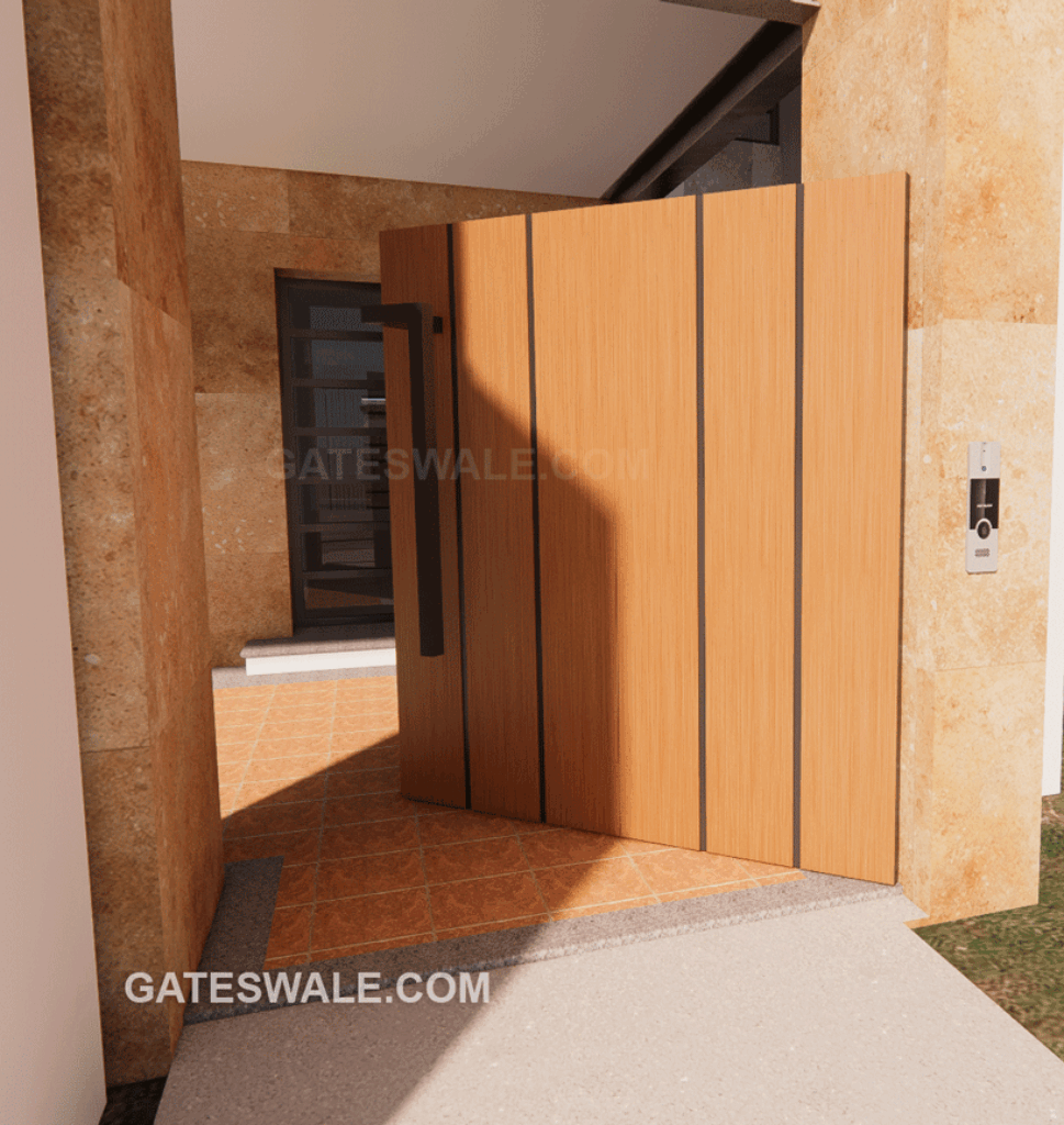 Wooden main gate