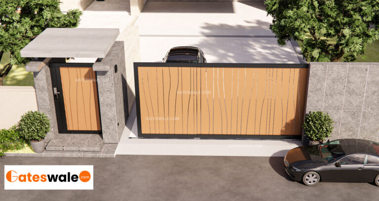 Modern House Gate Design | Stylish HPL Sliding Gate – Gateswale - Gateswale